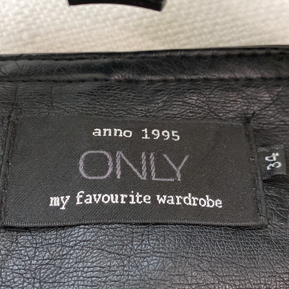 Only Black Faux Leather Jacket - Picture 4 of 4